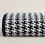 Houndstooth Pattern Throw Blanket - Kashwere Black and Cream