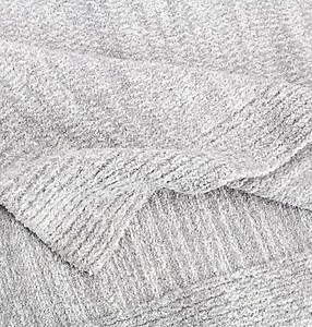 Kashwere Lightweight Heather Throw Stone & Cream