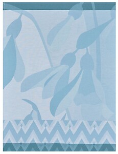 Le Jacquard Francais La Vie en Vosges Blue Cotton Tea Towel