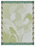 Le Jacquard Francais La Vie en Vosges Green Cotton Tea Towel