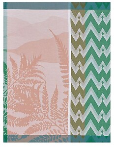 Le Jacquard Francais La Vie en Vosges Pink Cotton Tea Towel