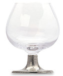 Large Cognac Glass Crystal & Pewter. Match Pewter item 1117.1