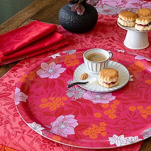 Le Jacquard Francais Cottage Pink Round Tray