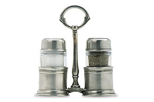 Salt and Pepper Shaker Caddy by Match Pewter