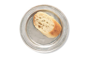 Narrow Rim Bread Plate by Match Pewter