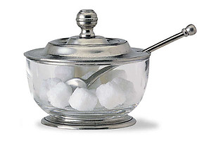 Sugar Bowl w/ Spoon by Match Pewter