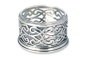 Match Pewter Cutwork Bottle Coaster