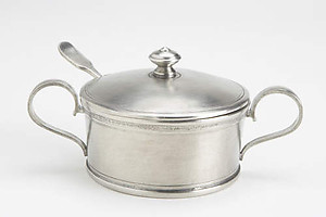 Match Pewter Sugar Bowl with Spoon