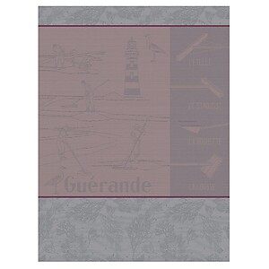 Le Jacquard Francais Marais Salants Pink Cotton Tea Towel