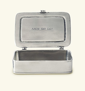 Carpe Diem Pewter Box, Large by Match Pewter