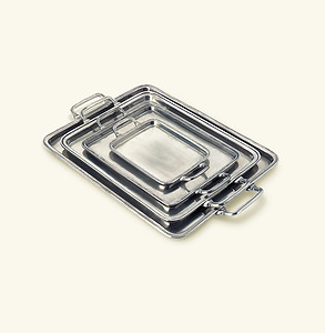 Match Pewter Rectangular Tray, with Handles