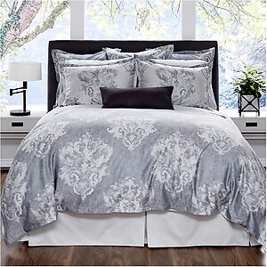 St Geneve Madelaine Silver Grey Bedding