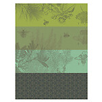 Le Jacquard Francais Miel de Fleurs Green Cotton Tea Towel