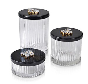 Mike & Ally Crystal Jewels Vanity Jars - Set of 3