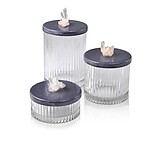 Mike & Ally Quartz Clusters Vanity Jars - Set of 3