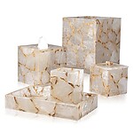 Mike + Ally Taj Rock Crystal Stone Bath Furnishings