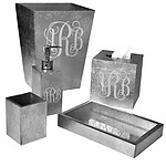 Mike & Ally Eos Silver Monogram Bath & Vanity Collection