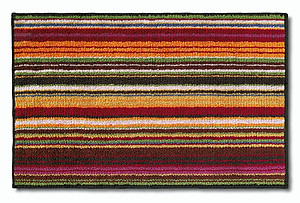 Missoni Home Jazel 156 Orange & Brown Striped Bath Rug