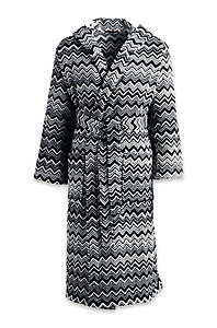 Missoni Keith Zig Zag Black & White Bathrobes and Towels