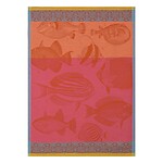Le Jacquard Francais Moorea Coral Cotton Tea Towel