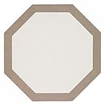 Bodrum Bordino Oatmeal Antique White Octagon Easy Care Place Mats - Set of 4