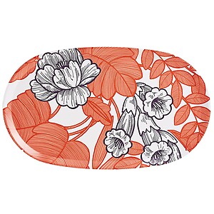 Le Jacquard Francais Escapade Tropicale Orange Oval Tray