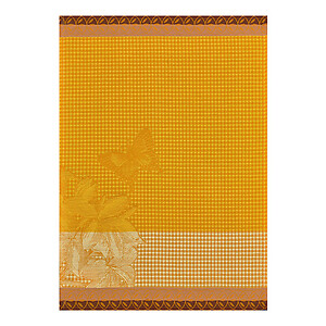 Le Jacquard Francais Jardin des Papillons Orange Cotton Hand Towel