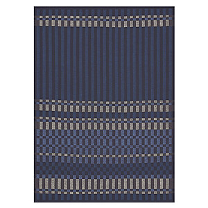 Le Jacquard Francais Origin Rythme Blue Cotton Tea Towel