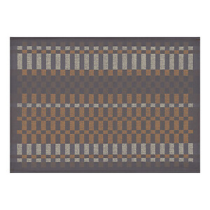 Le Jacquard Francais Origin Rythme Brown Coated Cotton Placemats