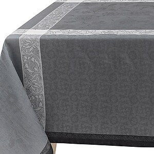 Le Jacquard Francais Ottomane Slate Grey Linen Table Linens