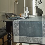 Le Jacquard Francais Ottomane Slate Grey Linen Table Linens