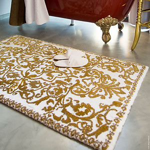 Abyss Habidecor Perse Gold Bath Mat Rugs