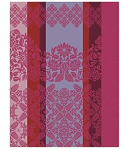 Le Jacquard Francais Mumbai Pink Cotton Tea Towel