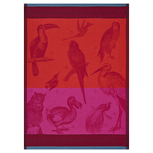 Le Jacquard Francais Planche Animaliere Voliere Bengal Cotton Tea Towel