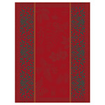 Le Jacquard Francais Poesie D'Hiver Red Cotton Tea Towel