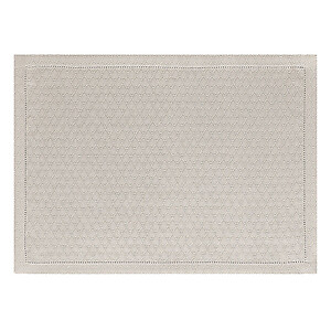 Le Jacquard Francais Portofino Geo Beige Placemats and Runners