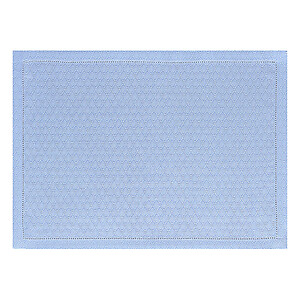 Le Jacquard Francais Portofino Geo Blue Placemats and Runners