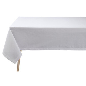 Le Jacquard Francais Portofino White Linen Tablecloths and Napkins