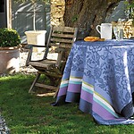 Le Jacquard Francais Provence Lavender Blue Cotton Table Linens