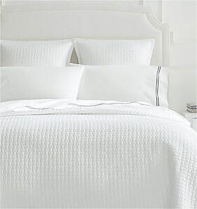 Discover Effortless Elegance: Sferra Rombo Coverlets and Bed Shams