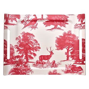 Le Jacquard Francais Souveraine Red Tray