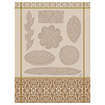 Le Jacquard Francais Ronde des Pains Beige Cotton Tea Towel