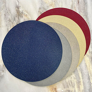 Bodrum Gem Navy Blue Round Easy Care Place Mats - Set of 4