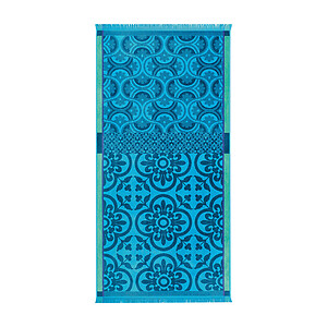 Le Jacquard Francais Santorin Turquoise Beach Towel