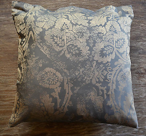 SDH Baton Rouge Midnight Grey Jacquard Decorative Pillow