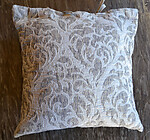 SDH Genoa Textured Pearl Silver Decorative Pillow