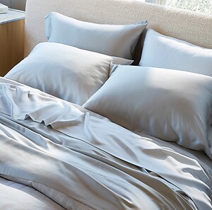 SDH Legna Pisa Heather Silver Sheets and Bedding