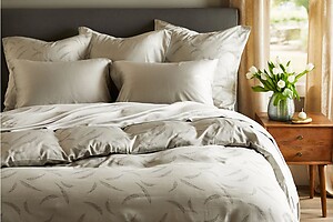 SDH Legna Willow Pewter Gray Sheets and Bedding