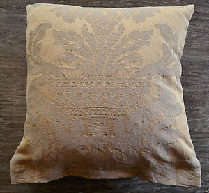 SDH Napoli Cognac Jacquard Decorative Pillow