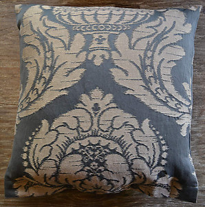 SDH Napoli Midnight Grey Jacquard Decorative Pillow